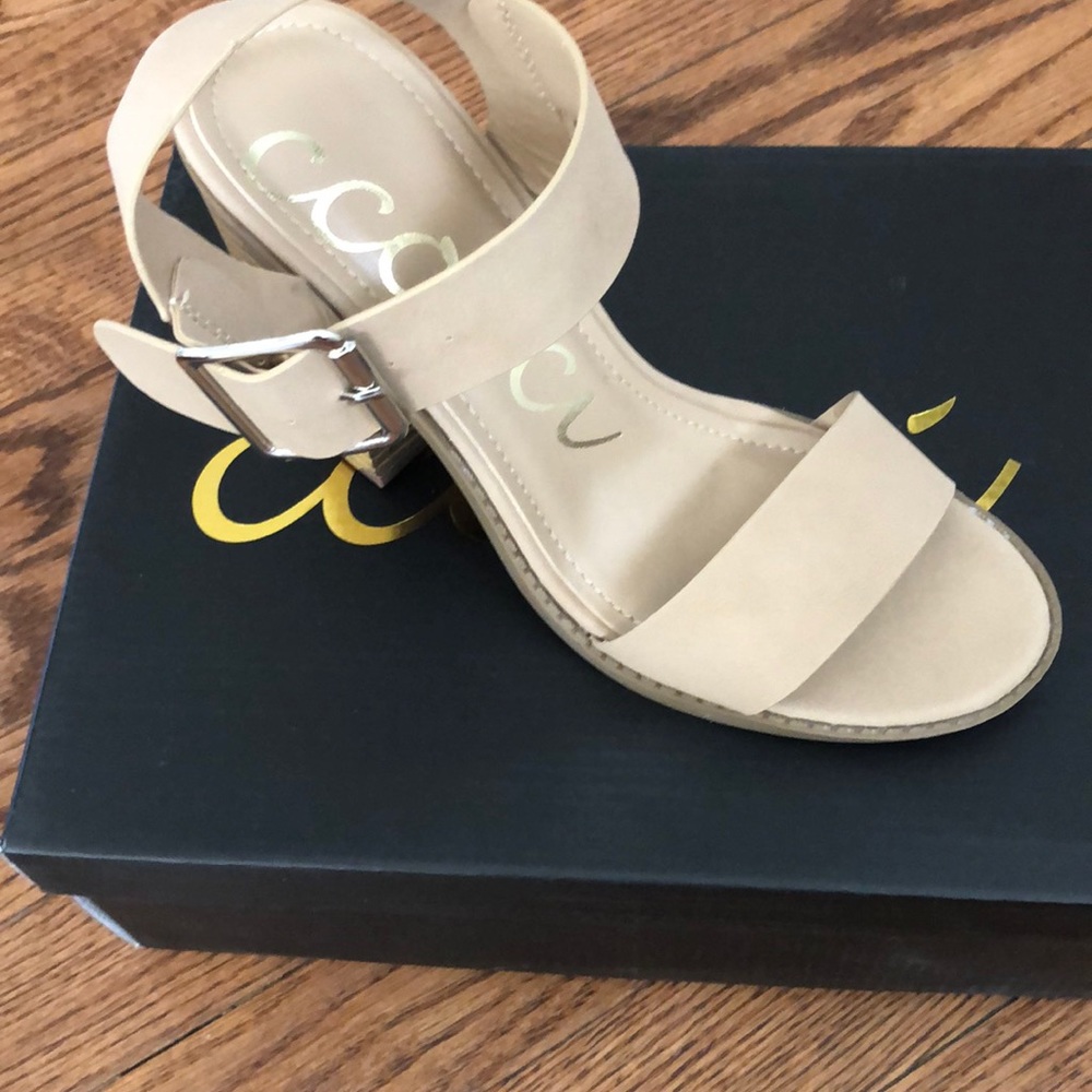 Strappy block heels